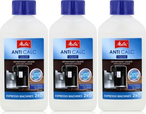 3x Melitta Anti Calc Flüssigentkalker Espresso Machines 250ml