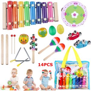 17x Baby Musikinstrumente Set Percussion Spielzeug Spaß Kinder Rhythm Spielzeug 