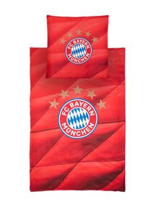 FC Bayern München Bettwäsche Microfaser rot