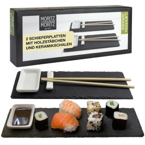 Moritz & Moritz Schieferset Lemon Grass - Schiefer Sushi Set