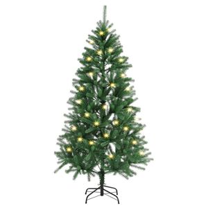 Juskys künstlicher Weihnachtsbaum 180 cm - Baum mit LED-Licht & Ständer - Indoor