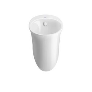Duravit White Tulip - Urinal, Zulauf von hinten, Rimless, WonderGliss, weiß 28173000001