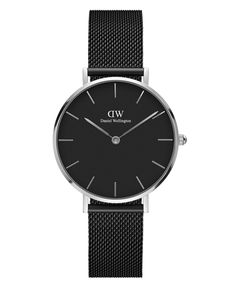 Daniel Wellington - Zegarek Daniel Wellington DW00100246 Classic Petite Ashfield Black Silver (28 mm)