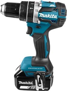 Makita DHP484RGJW - wiertarko-wkrętarka udarowa - akumulatorowa - 2 prędkości - uchwyt wiertarski klucz 13 mm - 54 N-m