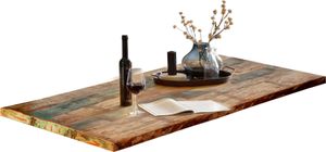 SIT Möbel Tischplatte Altholz lackiert | B 200 x T 100 x H 4 cm | bunt | 07180-98 | Serie TOPS & TABLES