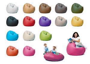 sunnypillow XXL Sitzsack mit Styropor Füllung 125 cm Durchmesser 2-in-1 Funktionen zum Sitzen und Liegen Outdoor & Indoor für Kinder & Erwachsene viele Farben und Größen zur Auswahl Rosa