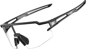 ROCKBROS Fahrradbrille Sonnenbrille Photochromatisch Brille für Outdoor Radfahren