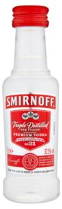 Mini Smirnoff Red 37,5% 0,05l (holá fľaša)