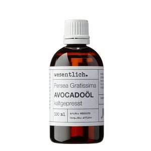 Avocadoöl kaltgepresst (100ml) - 100% reines Öl (Persea Gratissima) von wesentlich.