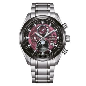 Citizen BY1018-80X Eco-Drive Herrenuhr Funk-Solar Titan/Rot