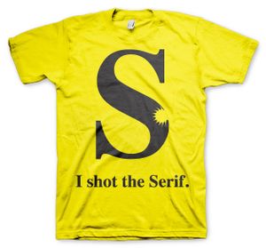 I Shot The Serif - Medium - Yellow