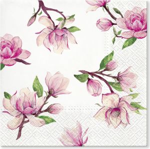 20 ubrousků Magnolia Springs - Magnolie všude 33x33cm