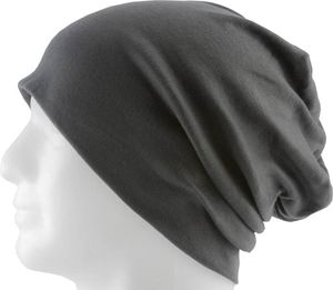 Oblique Unique Long Beanie XXL Mütze Slouch Damen Herren Kinder Mütze - smokey grey
