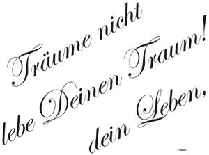 Komar Deco-Sticker " Träume" 50 x 70 cm, braun, 17051h