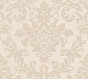 A.S. Création Barocktapete Trendwall Tapete mit Ornamenten Vliestapete beige creme gold 10,05 m x 0,53 m