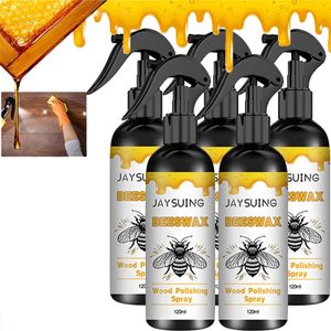 5 Stück Natürliches Mikromolekularisiertes Bienenwachs Spray 120ml, Möbelpolitur und Reiniger, Möbelpflegemittel