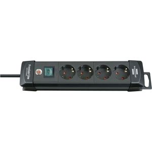 Brennenstuhl -Line Steckdosenleiste 4-fach schwarz 1,8m H05VV-F 3G1,5, 1951140100