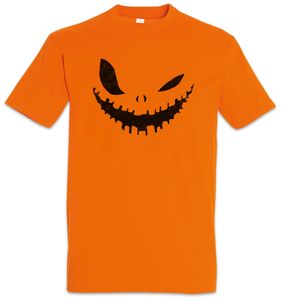 Urban Backwoods Glowing Halloween Pumpkin III T-Shirt, Größe:5XL