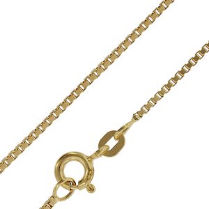 trendor 71750 Feine Venezianer Kette 333 Gold Halskette 0,9 mm, 42 cm