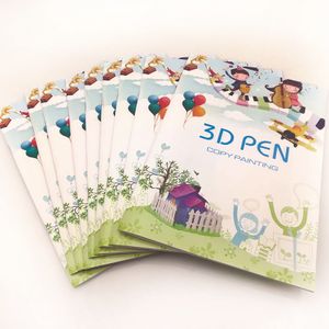JDland 3D Stifte 1 Buch 1 Exemplar 40 x zeichnen 3D Stifte Vorlage