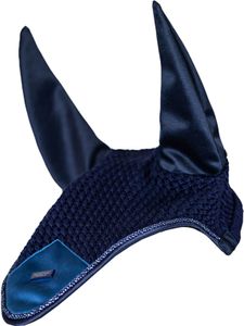 Equestrian Stockholm Fliegenmütze Padded Blue Meadow Fliegenhaube Fliegenohren Full