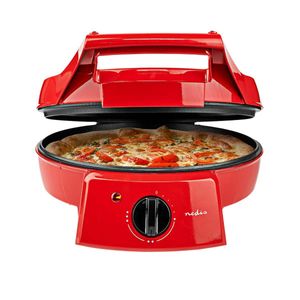 Nedis Fcpm100Frd Pizzamaker En Grill 30 Cm Regulowana temperatura 1800 W