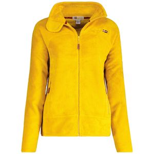 Geographical Norway Damen warme flauschige Fleece Jacke Outdoor Sweater Ski Sport Freizeit Model: G-Ursinia, Farbe: Gelb, Größe: M