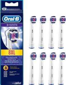 Oral-B 3D Weisse Bürstenköpfe (Paket Mit 8)