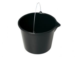 Baueimer schwarz 12l