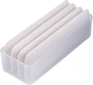 4 Stück Schneiderkreide  Schneiderkreideplatten  milchfarbig, 2 x 5,5 cm