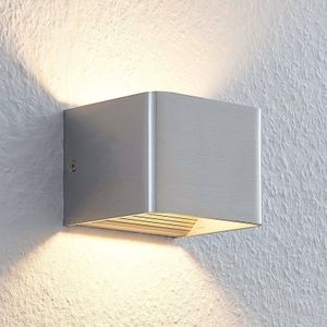 Lindby LED Wandleuchte, Wandlampe Innen 'Lonisa' (Modern) in Alu aus Metall u.a. für Wohnzimmer & Esszimmer, inkl. Leuchtmittel - Wandstrahler, Wandbeleuchtung Schlafzimmer / Wohnzimmer