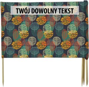 PARAWAN PLAŻOWY Małe drzewa z indywidualnym napisem 4 PANELE 50.4