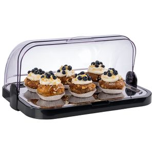 APS Buffet-Vitrine/ Kühlvitrine /// 44 x 32 cm, H: 20,5 cm /// mit zwei Kühlakkus und beidseitig aufklappbarer Rolltop-Haube /// schwarz /// 9104 APS Buffet-Vitrine/ Kühlvitrine /// 44 x 32 cm, H: 20,5 cm /// mit zwei Kühlakkus und beidseitig aufklappbarer Rolltop-Haube /// schwarz /// 9104