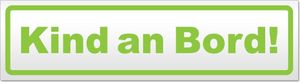 Kind an Bord Magnetschild Schild magnetisch