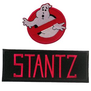 Ghostbuster Set 2 Stück Stantz Logo Film - Aufnäher, Bügelbild, Aufbügler, Applikationen, Patches, Flicken, Sticker