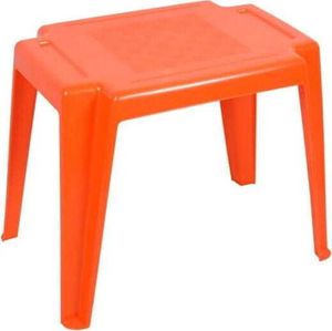 Orangefarbener Kindergartentisch aus Kunststoff Lolek