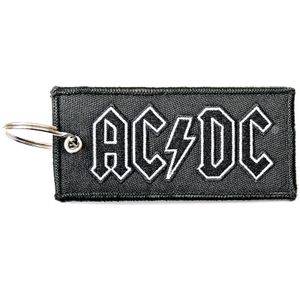 AC/DC - Prívesok na kľúče s logom RO7014 (jedna veľkosť) (čierna/biela)