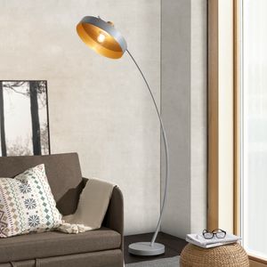 Stojací lampa 'Stafford' Oblouková lampa 159cm šedá