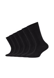 Camano Socken (Pack, 6-tlg.) ca-soft mit weichem Komfortbund black 27-30