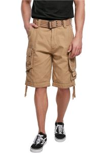 Brandit - Savage Vintage Shorts beige Cargo gewaschen mit Gürtel Größe L