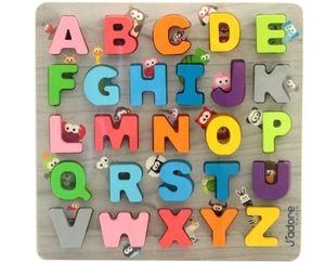 ABC Holz Legepuzzle Puzzle Buchstaben Lernspielzeug 27 Teile