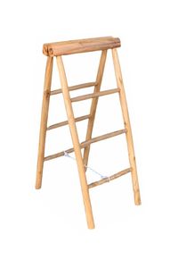 SIT Möbel Leiter | klappbar | 3 Sprossen auf jeder Seite | Teak-Holz | B 50 x T 65 x H 107 cm | natur | 07997-10 | Serie ROMANTEAKA