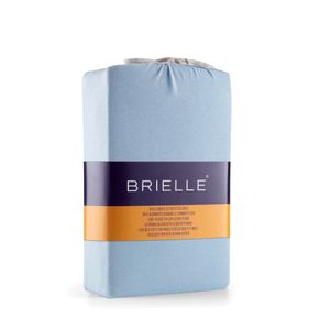 Brielle Kinder Premium Jersey Spannbettlaken  Spannbetttuch 100% gekämmte Baumwolle 145 g/m²  Oekotex Zertifiziert 70x140 bis 15 cm Matratzenhöhe Hellblau