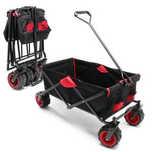 Skladací ručný prepravný vozík s plastovými kolesami a maximálnou hmotnosťou nákladu 80 kg