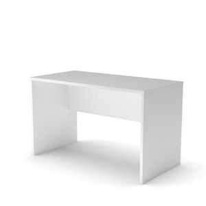 E10 Schreibtisch Wangen-Gestell, 80cm tief, Weiß, Größe Tischplatte:180 x 80 cm