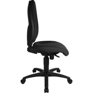 Kancelárska otočná stolička so synchrónnou technológiou čierna 450-550mm o.podrúčky TOPSTAR