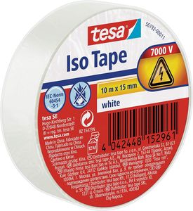 tesa Isolierband ISO TAPE 15 mm x 10 m weiß