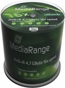 MediaRange MR443 MediaRange DVD+R 4.7GB 100pcs Spindel 16x