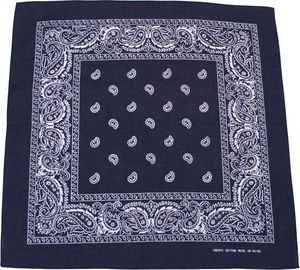 MFH Bandana, navyblau-weiß, ca. 55 x 55 cm, Baumwolle