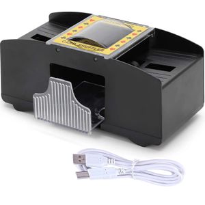 Rossgesund Kartenspiele Kartenmischmaschine 2 Decks USB + Akku 2-in-1